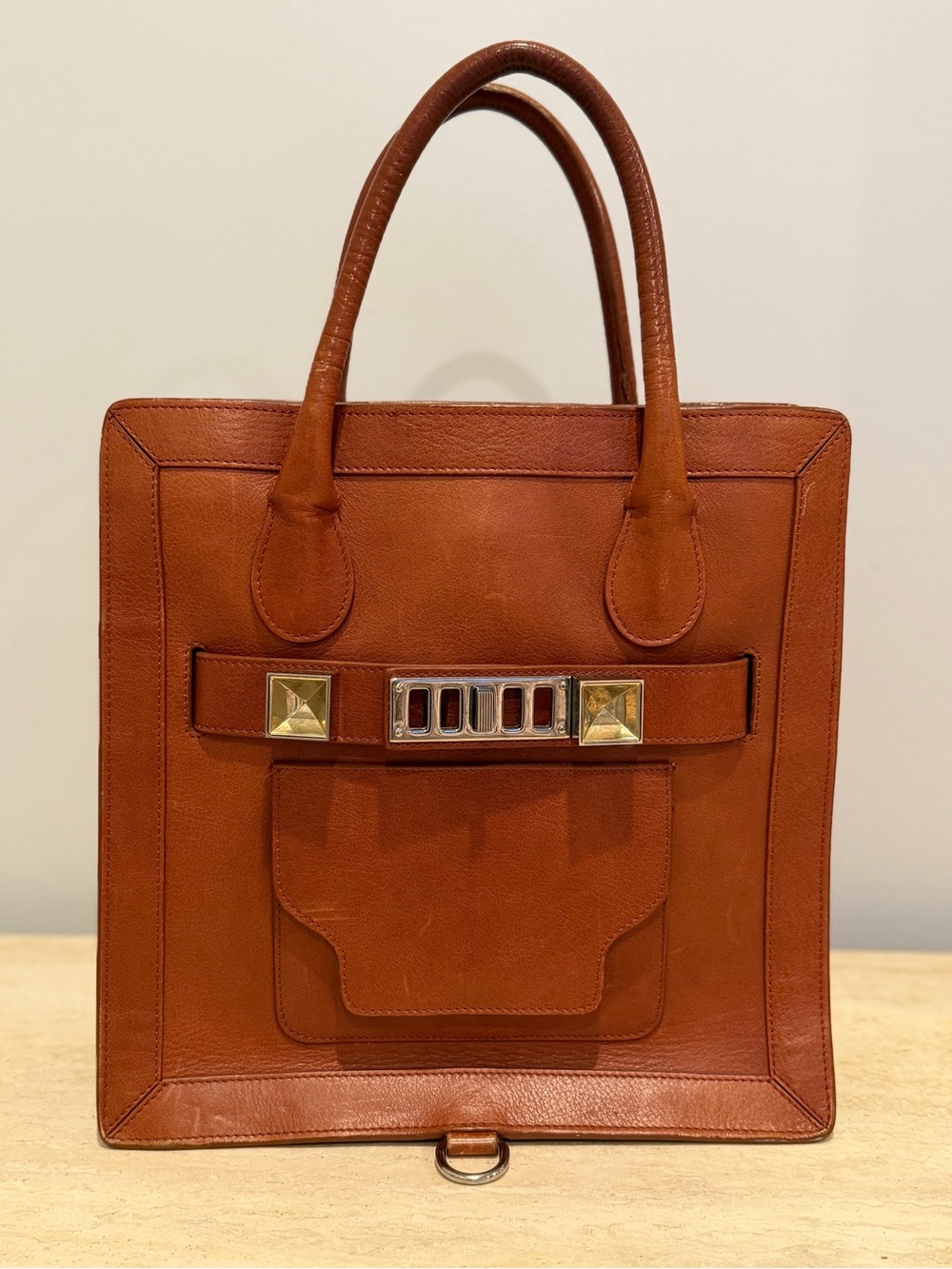 Proenza Schouler PS11 Large Tote – Saddle Brown / Cognac Leather